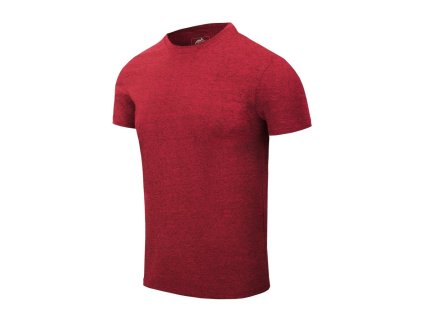 triko SLIM ČERVENÁ MELANŽ (Velikost 3XL, Barva MELANŽ)