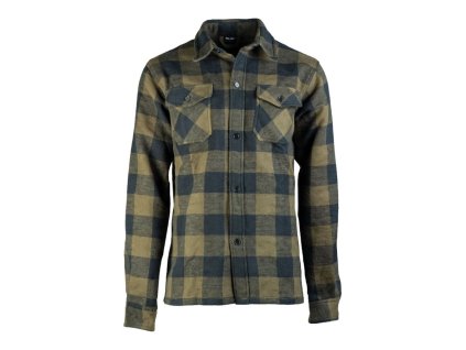 košile DŘEVORUBECKÁ na knoflíky ZELENOČERNÁ (Velikost 3XL, Barva zelená)