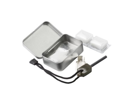 set podpalovací SCOUT MK2 v plechové krabičce (Barva STŘÍBRNÁ)