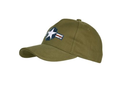 čepice baseball USAF WWII ZELENÁ (Barva zelená)