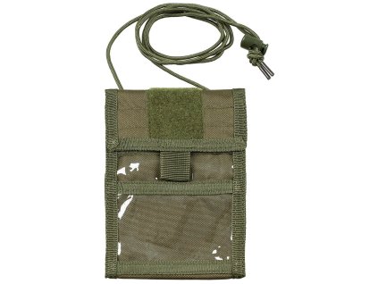 peněženka ID CASE na šňůrce ZELENÁ (Barva zelená)