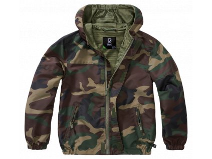 Summer Windbreaker bunda dětská Brandit woodland
