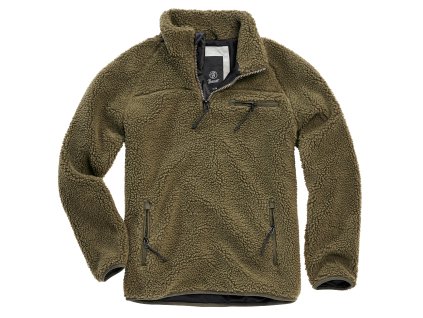 Teddyfleece Troyer bunda Brandit olivová - Akce