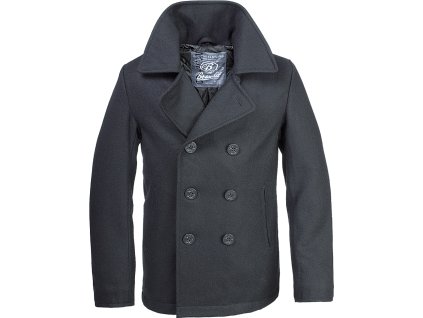 Kabát Brandit Pea Coat černý - Akce
