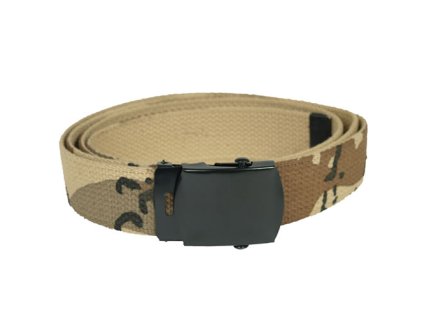 opasek US kalhotový s černou sponou 6-COL DESERT dl.130cm (Barva 6-COL DESERT)