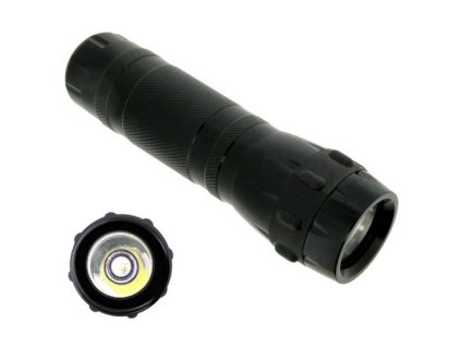 svítilna taktická TREX s čipem CREE 5W (Barva černá)