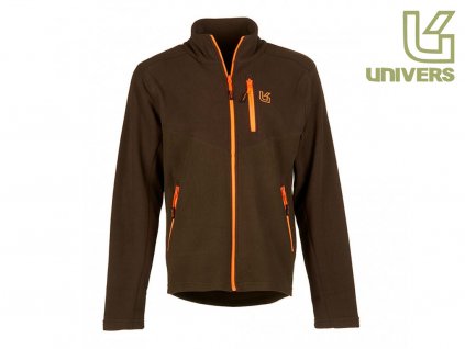 fleecova bunda univers spike zelena oranzova