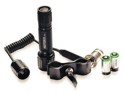 Svítilna na zbraň zelená T6G SET - lovecký set
