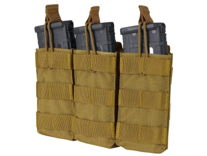 sumka MOLLE trojitá na zásob. 3xM4 otevřená COYOTE (Barva COYOTE BROWN)