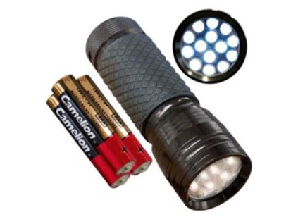 svítilna MAGNUM duralová s 14xLED diodou (Barva černá)