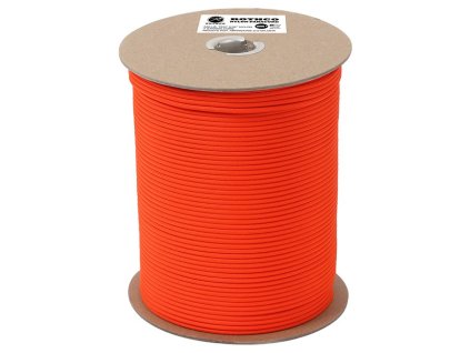 šňůra PARACORD nylon 550LB na cívce ø 4 mm / 300 m ORANŽOVÁ (Barva oranžová)