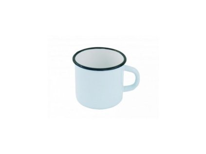 Hrnek plechový smaltovaný 400 ml strong BÍLÝ (Barva SMALT)