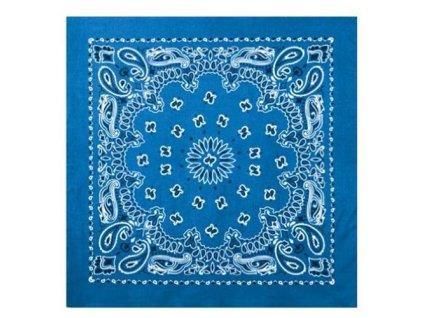 šátek 55 x 55 cm TRAINMEN KRÁLOVSKÁ MODRÁ (Barva modrá)