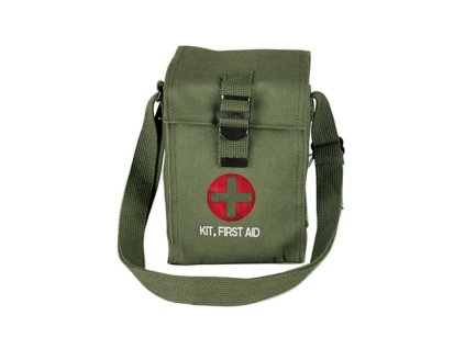 taška první pomoci s křížem ZELENÁ (Barva zelená)