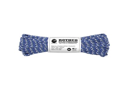 šňůra PARACORD nylon 550LB ø 4 mm / 30 m MODRÁ CAMO (Barva modrá)