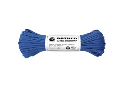 šňůra PARACORD nylon 550LB ø 4 mm / 30 m MODRÁ (Barva modrá)