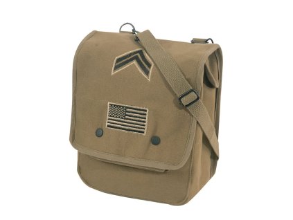 taška přes rameno MAP CASE nášivky (Barva zelená)