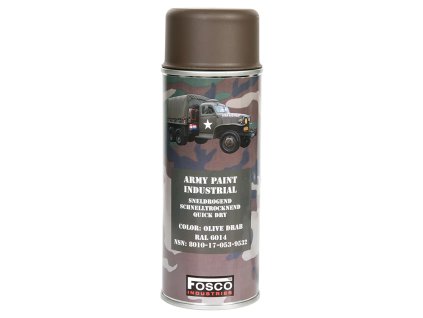 barva ARMY ve spreji 400ml RAL 6014 OLIVOVÁ (Barva zelená)