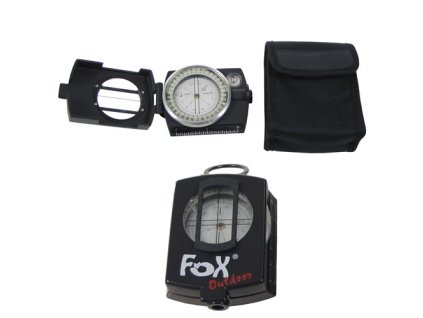 kompas PRAZISION kovový nylon pouzdro ČERNÝ (Barva černá)