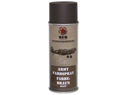 barva ARMY ve spreji 400ml RAL 8027 MATT HNĚDÁ (Barva hnědá)