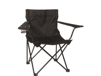 křeslo RELAX skládací ČERNÉ (Barva černá)
