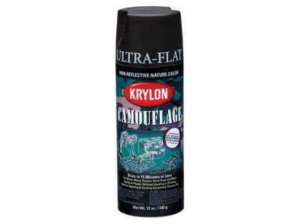 Barva KRYLON maskovací ve spreji ČERNÁ (Barva černá)