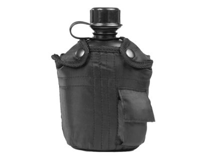láhev polní US IMPORT 1l s obalem ČERNÁ (Barva černá)
