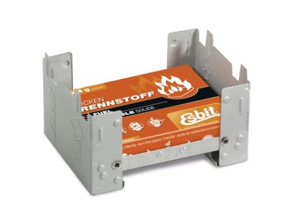 Vařič / postýlka BW ESBIT® + líh 6x14g (Barva STŘÍBRNÁ)