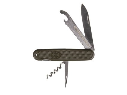 nůž zavírací BW vícefunkční s orlicí ZELENÝ