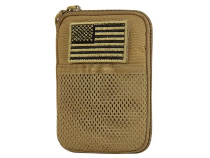 pouzdro MOLLE univerzální s vlajkou COYOTE BROWN (Barva COYOTE BROWN)