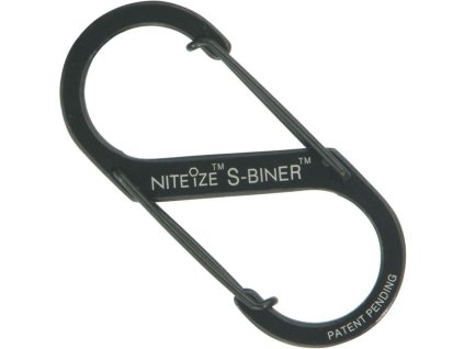 karabina S-Biner #3 / 6,5cm ČERNÁ
