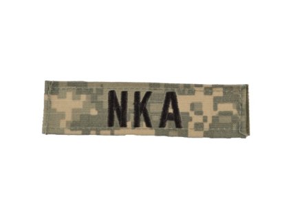 nášivka krevní skupina NKA VELCRO ACU DIGITAL