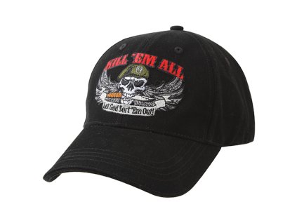 čepice baseball DELUXE KILL ´EM ALL ČERNÁ (Barva černá)