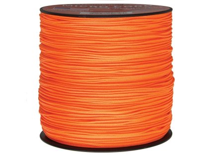 Šňůra MINI PARACORD nylon ø 1,12 mm / 300 m NEON ORANGE (Barva oranžová)