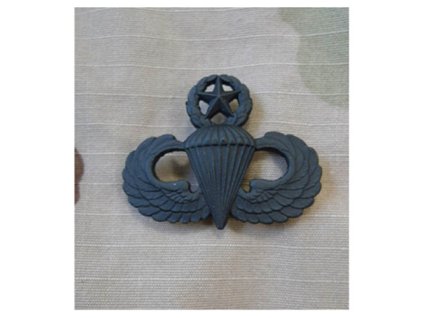 Odznak US PARACHUTIST Master - ČERNÝ (Barva černá)