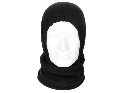 šátek multifunkční Acryl-Spandex/Fleece ČERNÝ