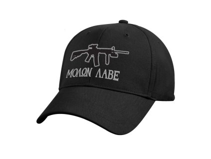 čepice DELUXE baseball MOLON LABE ČERNÁ (Barva černá)