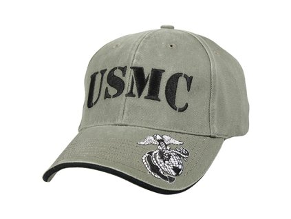 čepice VINTAGE USMC ZELENÁ (Barva zelená)