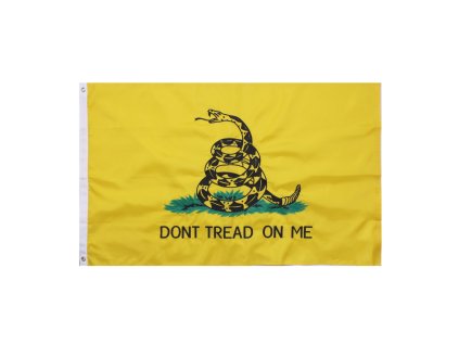 vlajka Don't Tread On Me DELUXE 90 x 150 cm (Barva žlutá)