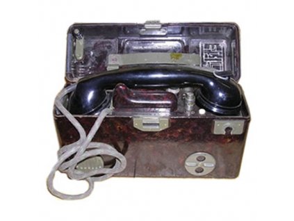 Telefon polní TP-25 AČR kompletní
