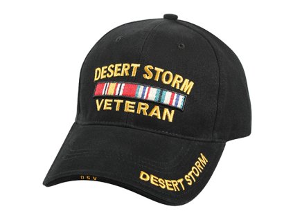 čepice baseball DELUXE DESERT STORM VETERAN ČERNÁ (Barva černá)