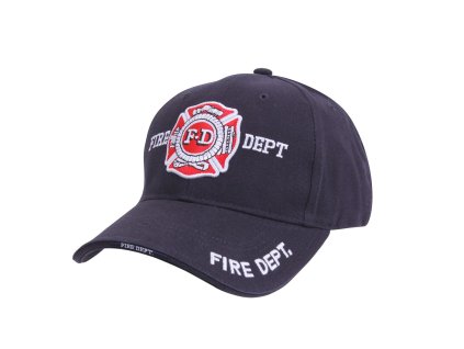 čepice DELUXE FIRE DEPARTMENT baseball MODRÁ (Barva modrá)