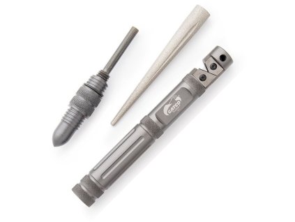 Kubotan GATCO SCEPTER 2.0 s brouskem a křesadlem (Barva černá)