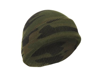 čepice jemně pletená DELUXE WOODLAND (Barva US WOODLAND)