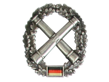 odznak BW na baret Artillerie truppe