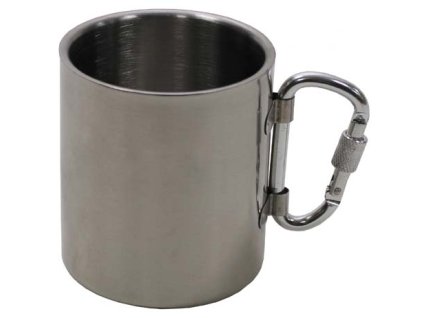 hrnek NEREZ dvoupláštový s karabinou 300 ml (Barva NEREZ)