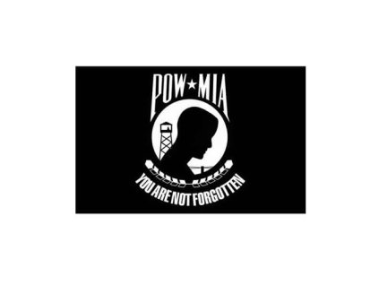 vlajka POW/MIA (Barva černá)