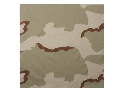 šátek 55 x 55 cm 3-COL DESERT CAMO (Barva 3-COL DESERT)
