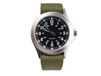 hodinky MILITARY QUARTZ ZELENÉ