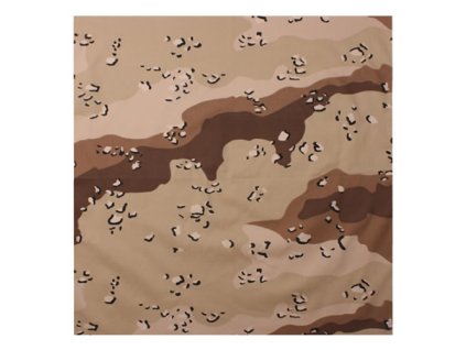 šátek 55 x 55 cm 6-COL DESERT CAMOUFLAGE (Barva 6-COL DESERT)
